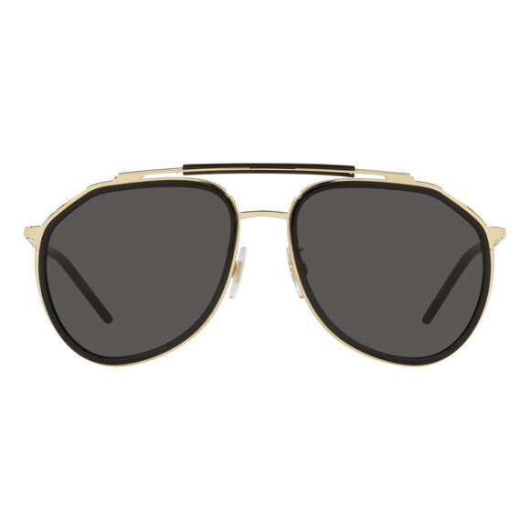 New Dolce & Gabbana Black Aviator DG2277 02/87 Sunglasses Women - Picture 2 of 4